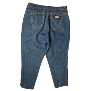 Vintage PS Gitano Womens High Rise Waist Mom Jeans Front Back Yoke Sz 20 Short